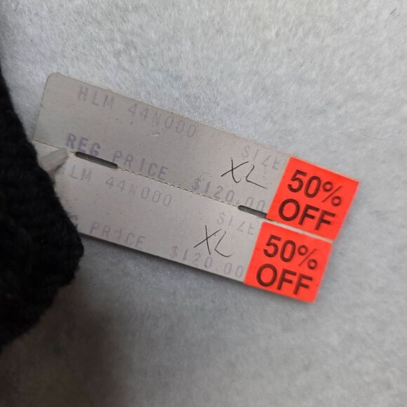 Floral Knit Cardigan Sweater XL Black Rose Pattern Button Front by Heirlooms - Picture 6 of 8